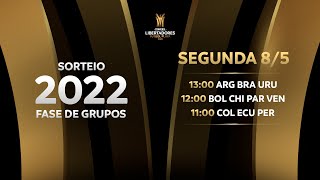 AO VIVO  SORTEIO  CONMEBOL LIBERTADORES PRAIA 2022 [upl. by Samara]