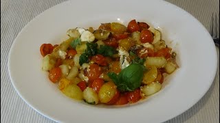 Быстрые ньокки с помидорами Quick gnocchi with tomatoes [upl. by Cogan962]