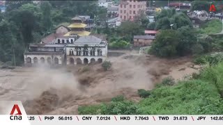 Nepal assesses damage as 200 killed in floods landslides triggered by heavy rainfall [upl. by Adnesor100]