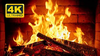 🔥 Cozy Fireplace 4K 12 HOURS Fireplace with Crackling Fire Sounds Crackling Fireplace 4K [upl. by Adnauq]