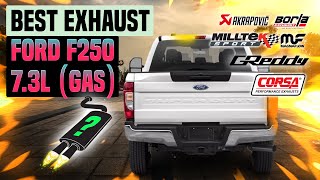 Ford F250 Exhaust Sound 73L V8 Gas 🔥 Straight PipeReviewTurboModsUpgradeMagnaflowMBRPaFe [upl. by Kus]