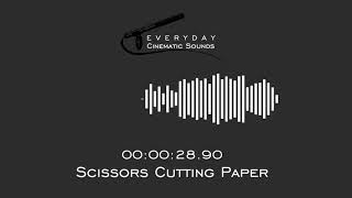 Scissors Cutting Paper  HQ Sound Effect [upl. by Miett]