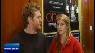 Once  Glen Hansard and Marketa Irglova interview in Glasgow [upl. by Wylen729]