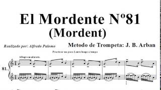 El Mordente Nº 81Mordent Método de Trompeta J B Arban [upl. by Lem673]