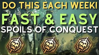 How ANYONE Can Farm 30 Spoils of Conquest EACH WEEK in a FEW MINUTES [upl. by Cairns207]