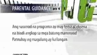 ABS CBN Parental Guidance Advisory in Tagalog YouTube [upl. by Draper]