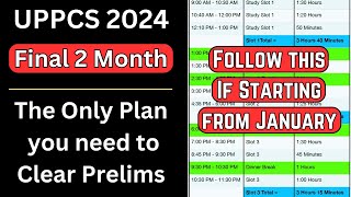 Clear UPPCS Prelims 2024 easily in 2 Months with this Plan [upl. by Bonner391]