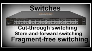 SwitchesCutthroughStoreandforward Fragmentfree switching HINDI [upl. by Mord793]