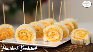 Pinwheel Sandwich  Easy n Simple Recipe  Food Couture By Junior Chef [upl. by Enial]