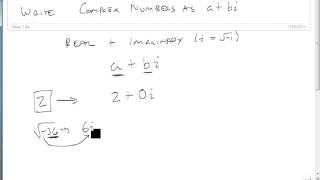 Write Complex Numbers in the Form abi [upl. by Winn]