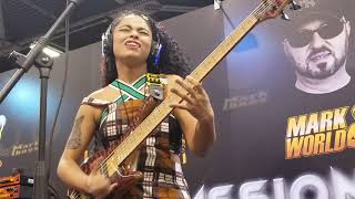 Mohini Dey at the Mark Bass booth NAMM 2019 [upl. by Robaina]