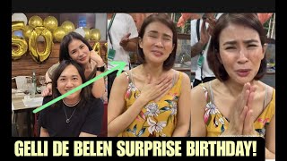 Gelli De Belen NASORPRESA ng PAMILYA at KAIBIGAN sa ika 50th BIRTHDAY [upl. by Lyred904]