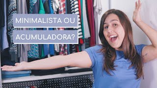 ARMÁRIO MINIMALISTA TOUR SINCERO pelas minhas ROUPAS [upl. by Alleoj]