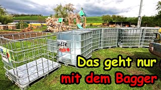 Ich bereite neue Gitterboxen fürs Brennholz vor [upl. by Aerised]