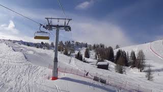 Risalita integrale seggiovia Leitner quotBiokquot  San Cassiano BZ  Sessellift  Chairlift [upl. by Geanine]