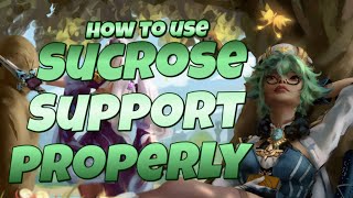 How to use Sucrose as Support  Genshin Impact [upl. by Nelli]