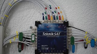 Installing Multiswitch Satellite 916  2 SAT  16 Output [upl. by Assetak242]