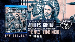 TVMaldita Presents Aquiles Priester playing The Maze Vinnie Moore  AP amp GC Bluray Drum Cam [upl. by Drallim]