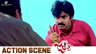 Superb Action Scene  Jalsa Movie  Pawan Kalyan Ileana  Trivikram Srinivas  Geetha Arts [upl. by Zucker500]