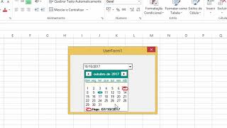 Um Calendário para seus Forms no VBA [upl. by Eneleh115]