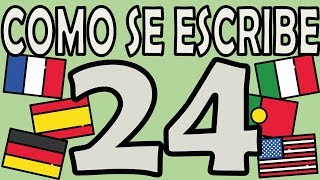 Como se Escribe el Número 24 [upl. by Modestine]