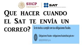 Se te Invita a Cumplir con tus Obligaciones Fiscales SAT 2019 [upl. by Zere]