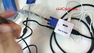 VGA TO HDMI ConverterAdapter For LG Smart Tv 32LH602D [upl. by Assej261]