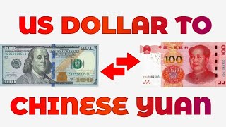 US Dollar To Chinese Yuan Exchange Rate Today  USD To CNY  Dollar To Yuan [upl. by Eolhc]