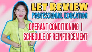 SCHEDULE OF REINFORCEMENT  OPERANT CONDITIONING  LET REVIEW  CRUZITTA  VE NEIL VLOGS [upl. by Yspyg]