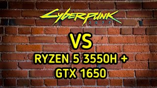 Cyberpunk 2077 на RYZEN 3550H  1650 Тест производительности [upl. by Arahas657]