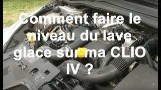 Tuto  Comment faire le niveau lave glace de ma CLIO 4 [upl. by Hayidah]