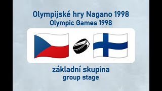 OH Nagano 1998 lední hokej CZEFIN základní skupina [upl. by Dranel]