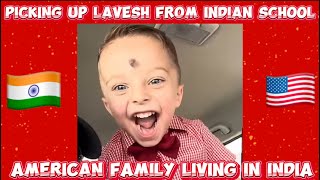 PICKING UP LAVESH FROM SCHOOL IN GOA INDIA 🇮🇳 india viral [upl. by Idihc]