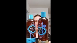 Hask argan oil shampoo and conditioner my honest review [upl. by Rockefeller]