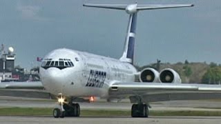 ILYUSHIN 62 Cockpit Takeoff 2004 [upl. by Gemoets885]