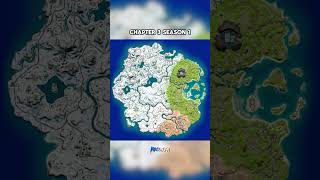 Fortnite Map Evolution Epic Changes from the 1st Season to Now Shorts fortnite gaming [upl. by Lelah709]