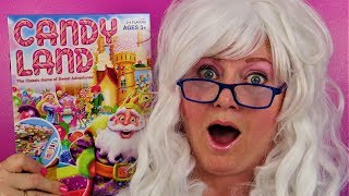 Granny Plays Candy Land Learn Colors Fun Unboxing Review [upl. by Weiser]