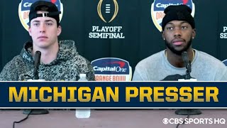 Cade McNamara amp Hassan Haskins on CFP Semifinal Game vs Georgia  CBS Sports HQ [upl. by Davita337]