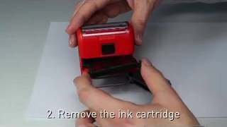 How to Change the Ink Pad on a Trodat or Ideal Selfinking Stamps [upl. by Ahsitneuq288]