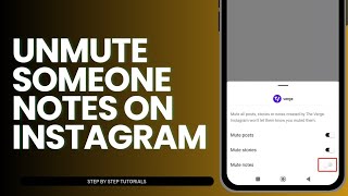 How To Unmute Notes On Instagram [upl. by Ulrikaumeko794]