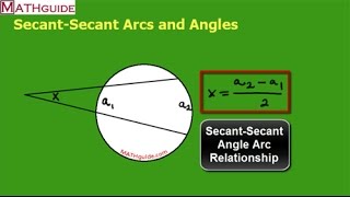 Secant Secant Arcs and Angles [upl. by Rutan]