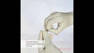 Axiostat Dental Haemostatic Dressing  CE Approved  Bleeding Control Dressing  Product Showcasing [upl. by Eiramanig]