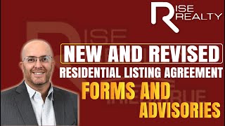 New and Revised Residential Listing Agreement Forms and Advisories │Rise Realty [upl. by Myriam]