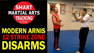 Modern Arnis  12 Strike Zone Disarms [upl. by Donaugh]