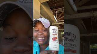 HOW I USE EDGEWELL HAWAIIAN TROPIC SHEER LOTION SUNSCREEN ULTRA RADIANCE “ REEF FRIENDLY “ 2023 [upl. by Strephonn]