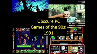 100 Obscure PCMSDOS Games of the 1990s PART 2 1991 TURN ON SUBTITLES [upl. by Ahserak]