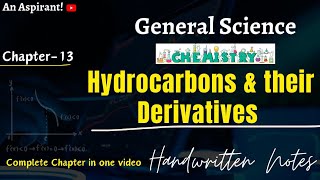 Hydrocarbons  Unit13  Chemistry  General Science  An Aspirant [upl. by Aday]