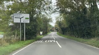 Driving from Kibworth Beauchamp to Fleckney in Leicestershire  121023  dashcam footage  ASMR [upl. by Dnomar178]