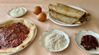 🍌🥚scd palacinky z banánovej múky  palacinky  recept na palacinky  recept na bezlepkove palacinky [upl. by Geibel276]