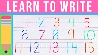 How to Write Numbers  Learn to Write with Chicka Chicka 123  Handwriting Practice for Kids [upl. by Nisa]